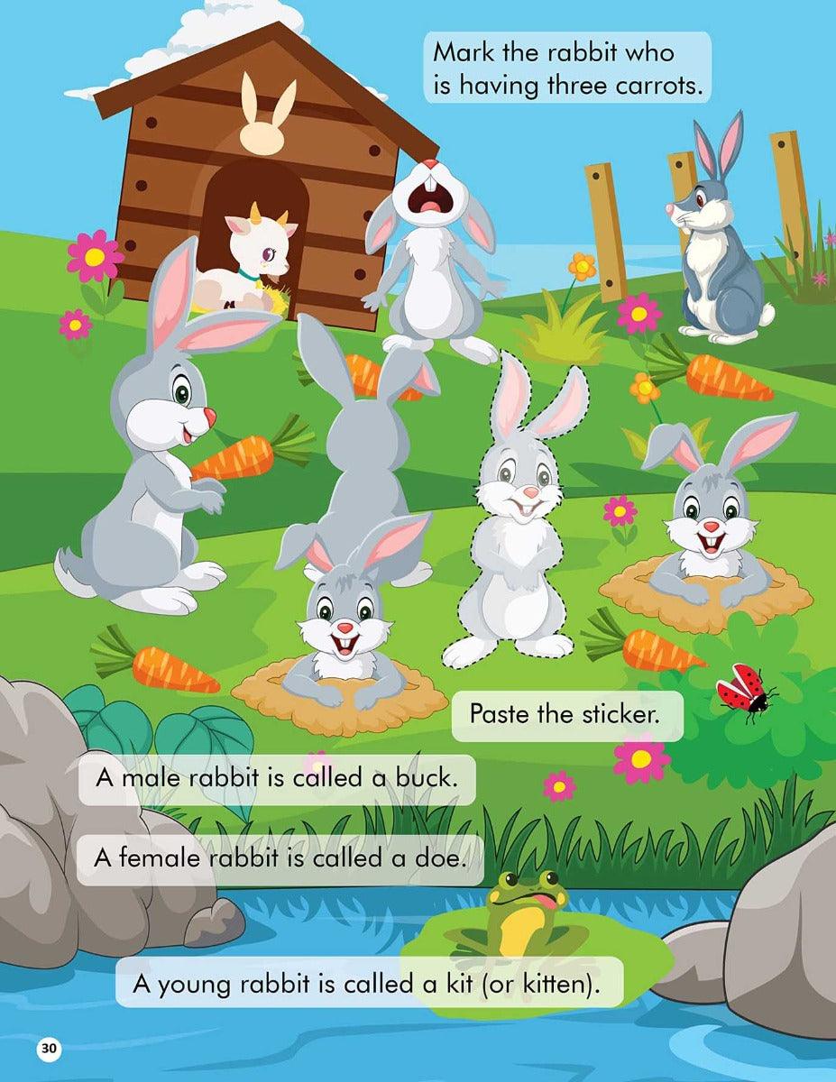 Dreamland Explore the Farm Activity Book with Stickers and 3D Models - An Interactive & Activity Book For Kids (English)