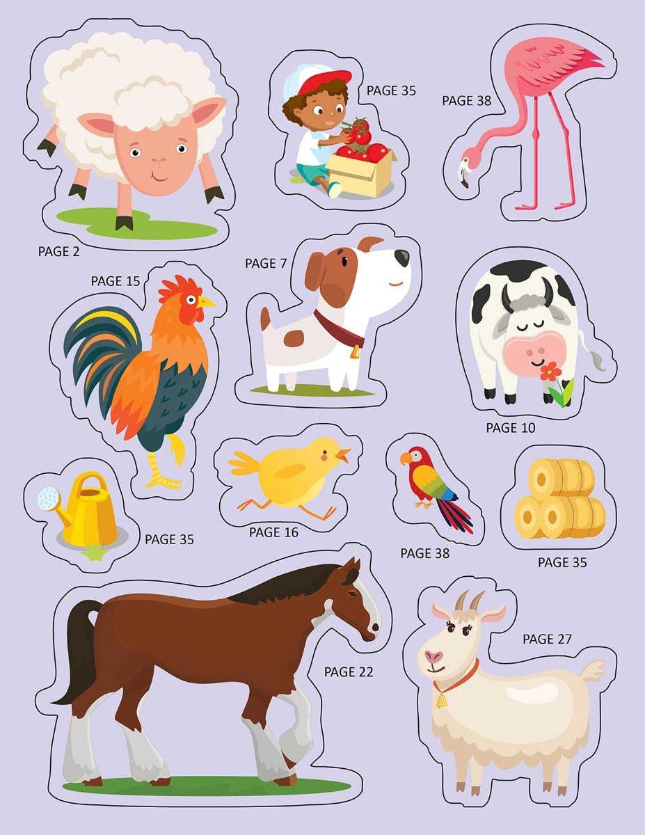 Dreamland Explore the Farm Activity Book with Stickers and 3D Models - An Interactive & Activity Book For Kids (English)
