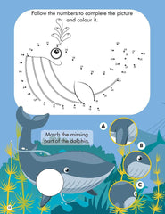 Dreamland Explore the Sea Activity Book with Stickers and 3D Models - An Interactive & Activity Book For Kids (English)