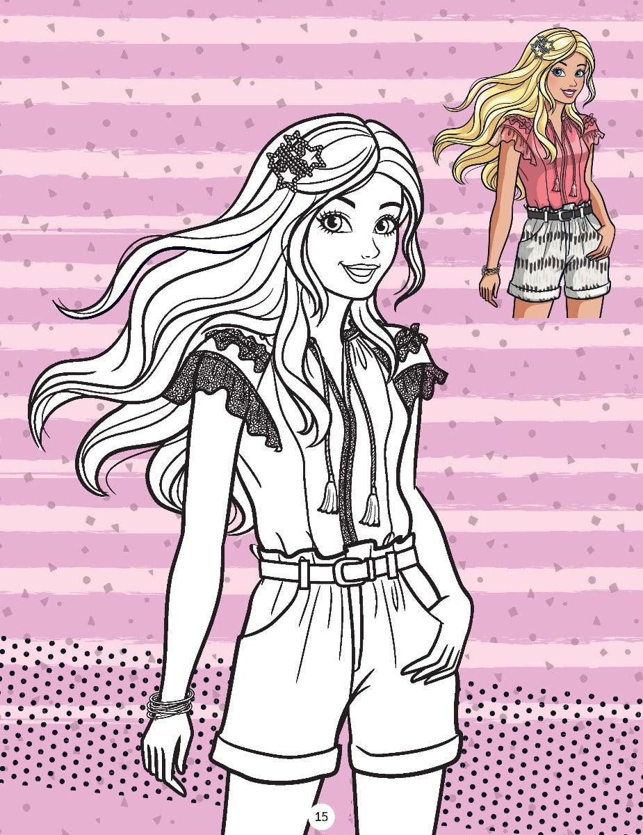 Buy Barbie Copy Colouring Book A Drawing Activity Book for