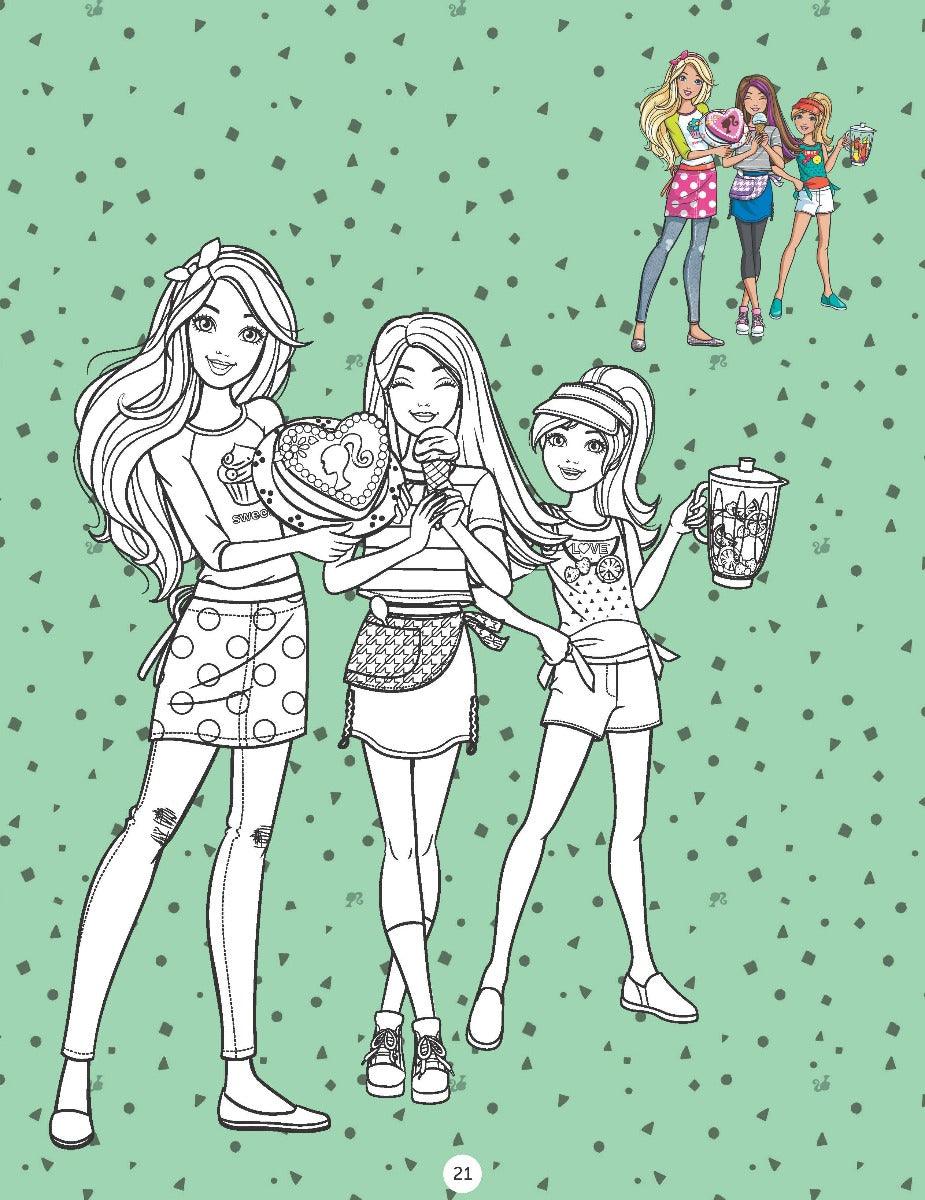 Buy Barbie Copy Colouring Book A Drawing Activity Book for