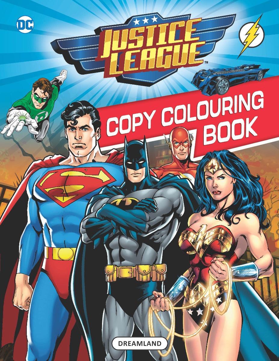 Justice League Copy Colouring Book 1 - A Drawing & Activity Book for Kids Ages 2+ (English)