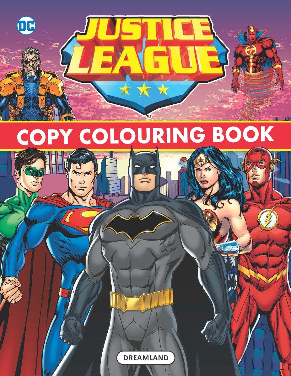 Justice League Copy Colouring Book 2 - A Drawing & Activity Book for Kids Ages 2+ (English)