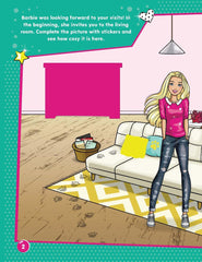 Barbie Dreamhouse Adventures Dream House Decorate with Stickers - An Activity Book for Kids Ages 2+ (English)