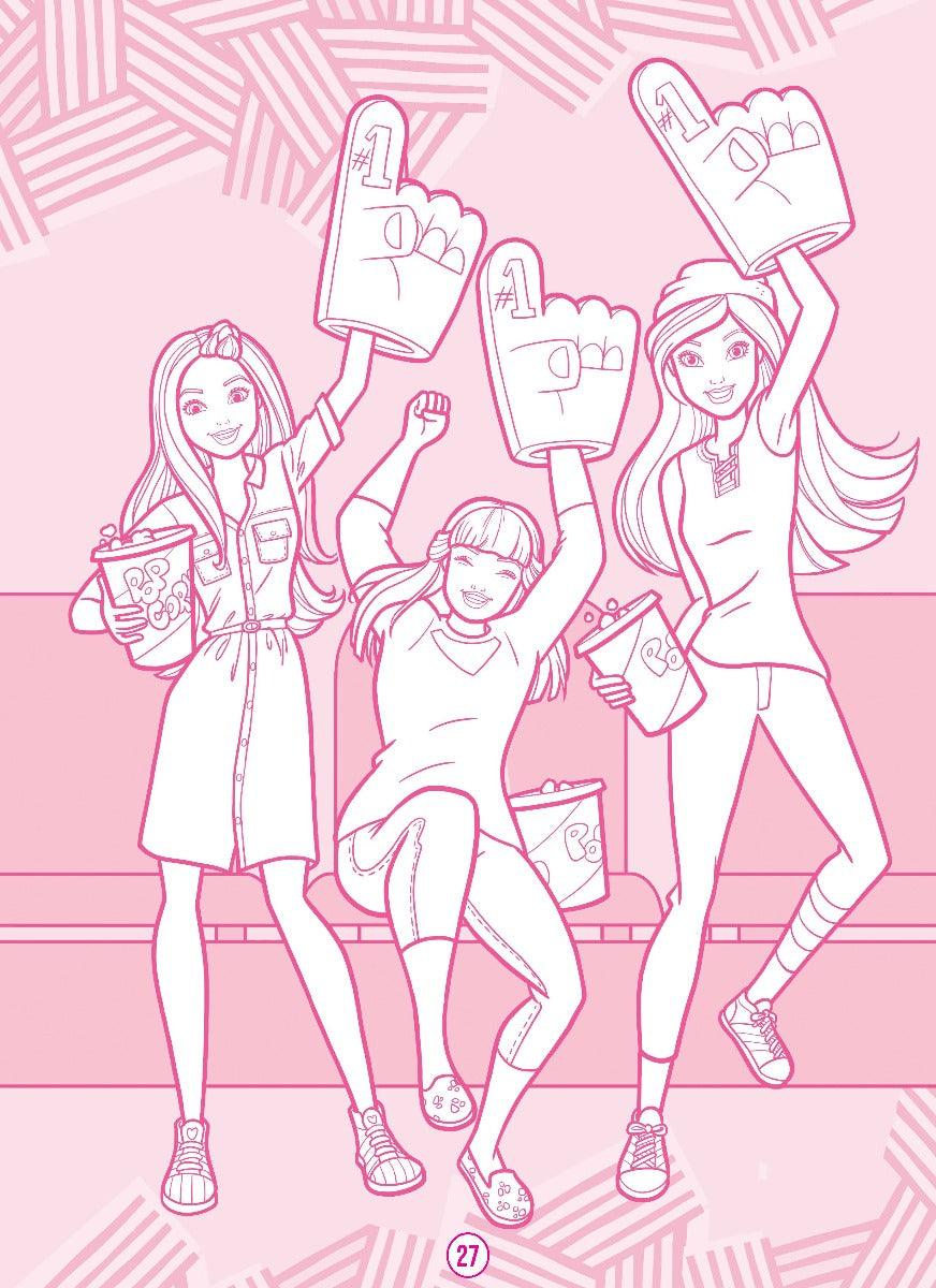 Barbie Dreamhouse Adventures Mega Colouring Book - A Drawing & Activity Book for Kids Ages 2+ (English)
