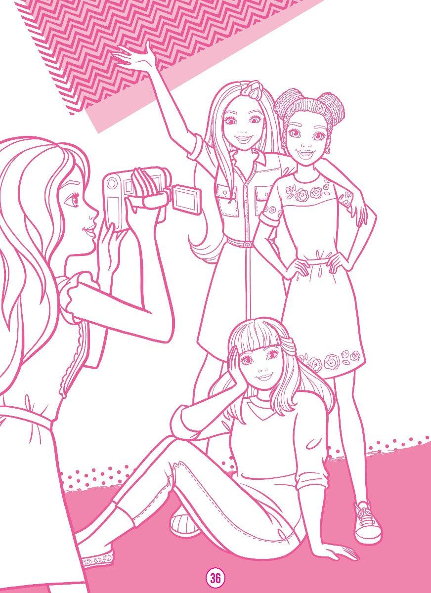 Barbie Dreamhouse Adventures Mega Colouring Book - A Drawing & Activity Book for Kids Ages 2+ (English)