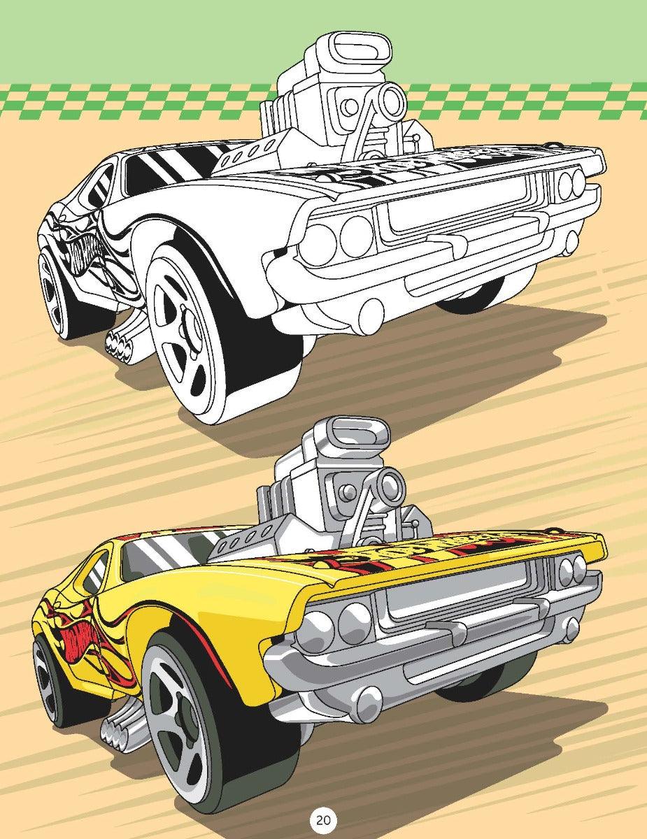 Hot Wheels Copy Colouring Book 2 - A Drawing & Activity Book for Kids Ages 2+ (English)