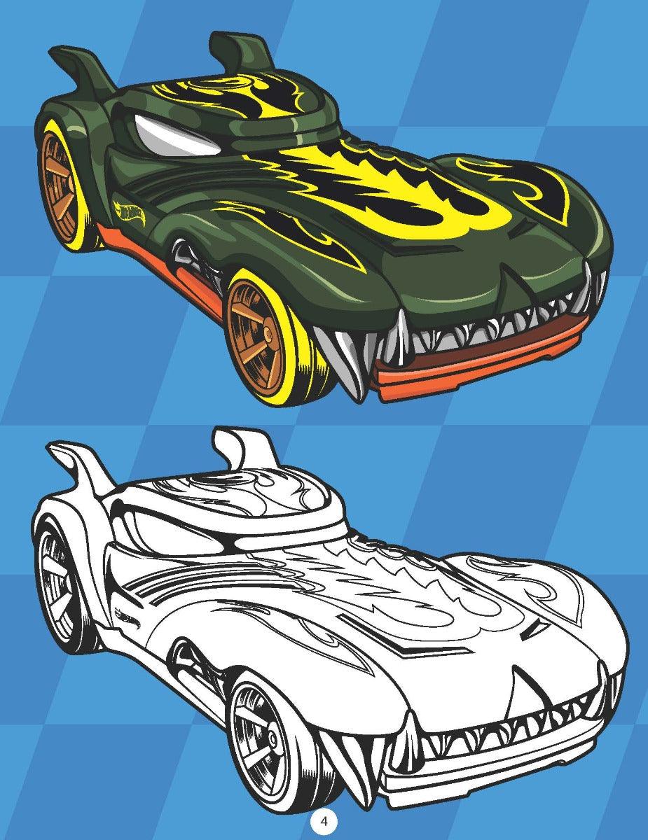 Hot Wheels Copy Colouring Book 2 - A Drawing & Activity Book for Kids Ages 2+ (English)