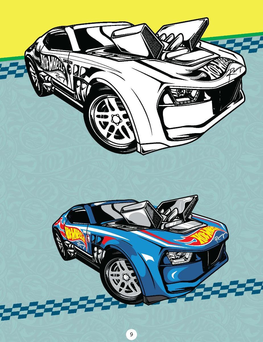 Hot Wheels Copy Colouring Book 2 - A Drawing & Activity Book for Kids Ages 2+ (English)
