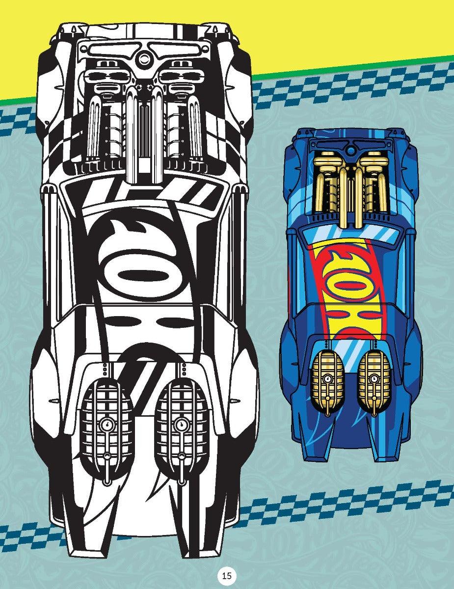 Hot Wheels Copy Colouring Book 2 - A Drawing & Activity Book for Kids Ages 2+ (English)