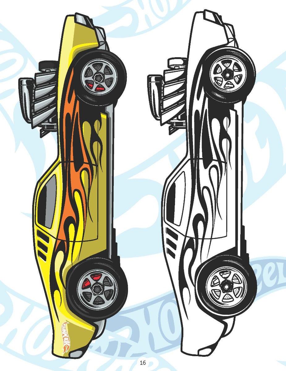 Hot Wheels Copy Colouring Book 2 - A Drawing & Activity Book for Kids Ages 2+ (English)