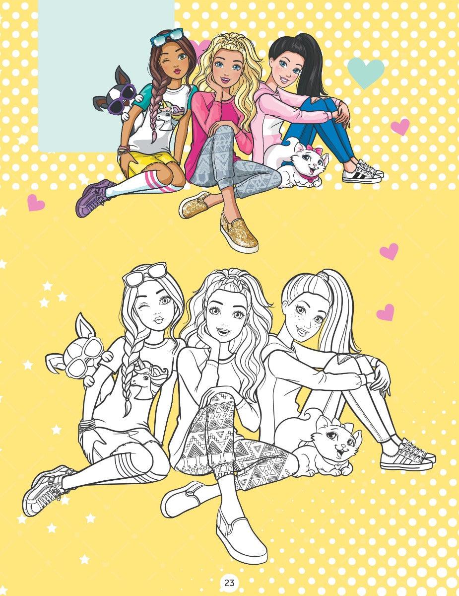 Barbie Copy Colouring Book 4 - A Drawing & Activity Book for Kids Ages 2+ (English)