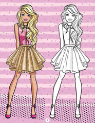 Barbie Copy Colouring Book 4 - A Drawing & Activity Book for Kids Ages 2+ (English)
