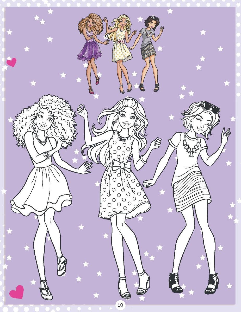 Barbie Copy Colouring Book 4 - A Drawing & Activity Book for Kids Ages 2+ (English)