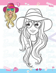 Barbie Copy Colouring Book 4 - A Drawing & Activity Book for Kids Ages 2+ (English)