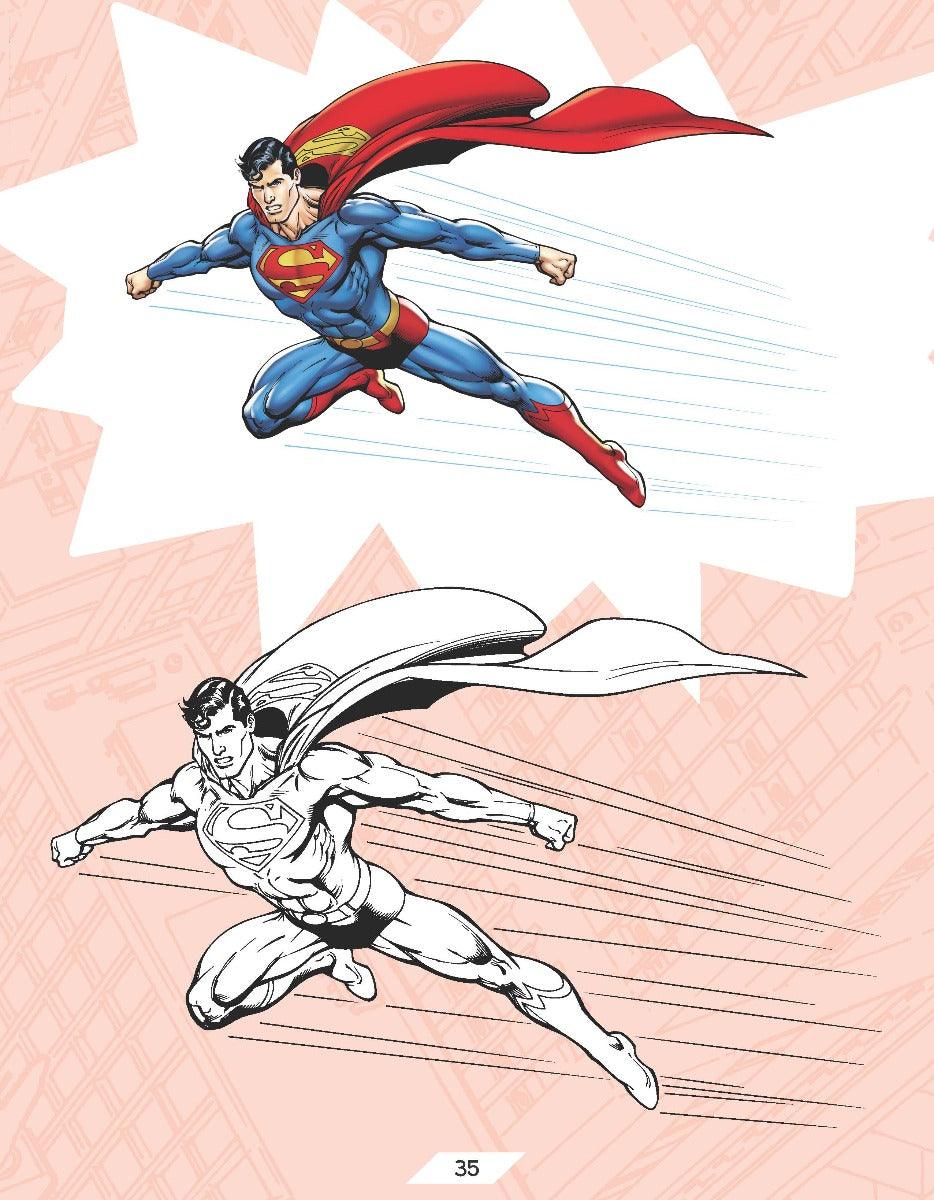 Superman Copy Colouring Book 4 - A Drawing & Activity Book for Kids Ages 2+ (English)