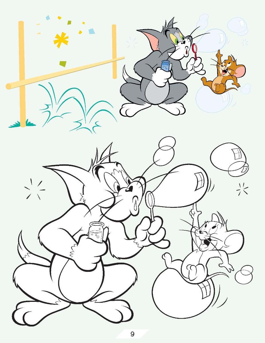Tom and Jerry Copy Colouring Book 2 - A Drawing & Activity Book for Kids Ages 2+ (English)