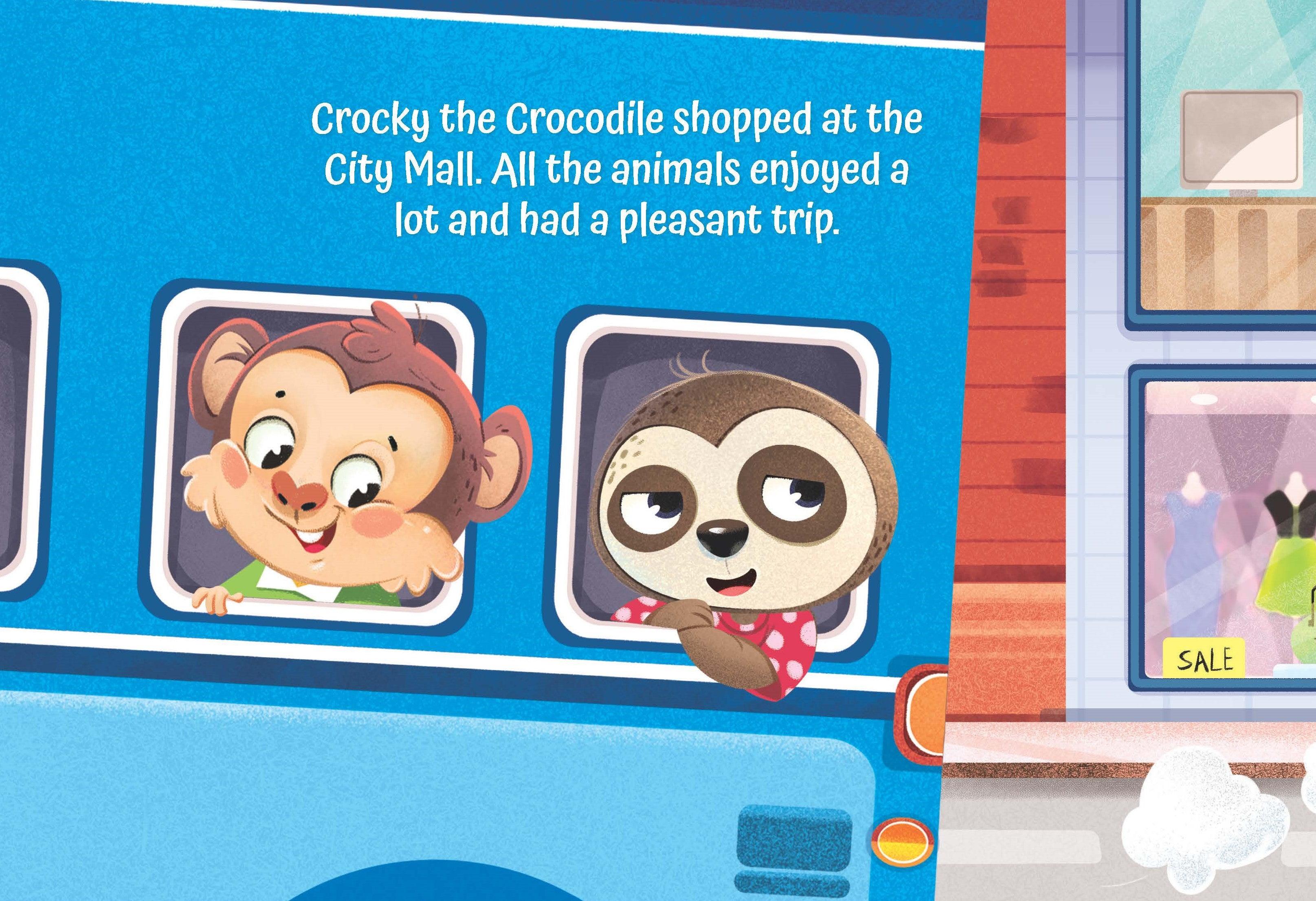 Dreamland A City Tour on the Bus - A Shaped Board book with Wheels - A Picture Book For Kids (English) - FunCorp India