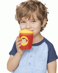 Skip Hop Zoo Tumbler Cup Monkey-Dog - Cups & Sipper For Ages 1-4 Years
