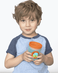 Skip Hop Zoo Tumbler Cup Monkey-Dog - Cups & Sipper For Ages 1-4 Years