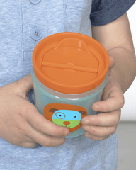 Skip Hop Zoo Tumbler Cup Monkey-Dog - Cups & Sipper For Ages 1-4 Years