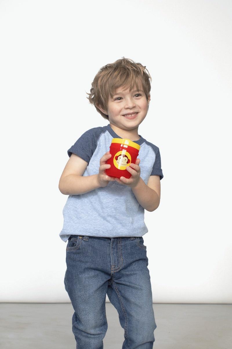 Skip Hop Zoo Tumbler Cup Monkey-Dog - Cups & Sipper For Ages 1-4 Years