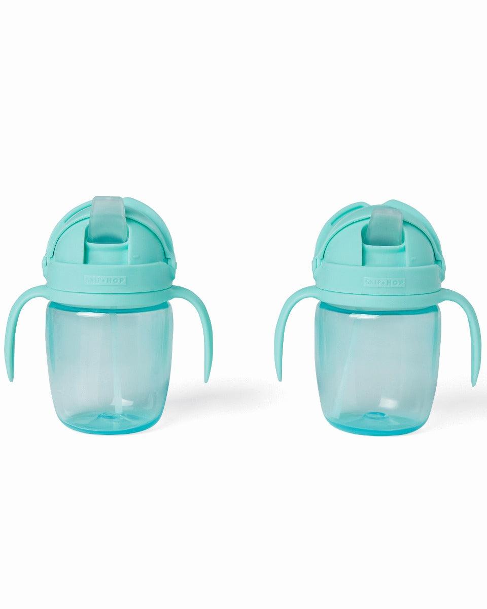 Skip Hop Sip-To-Straw Cup Two Tone Teal - Cup & Sipper For Ages 1-3 Years