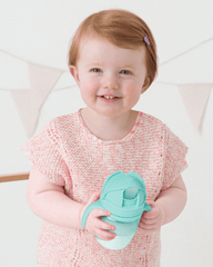 Skip Hop Sip-To-Straw Cup Two Tone Teal - Cup & Sipper For Ages 1-3 Years