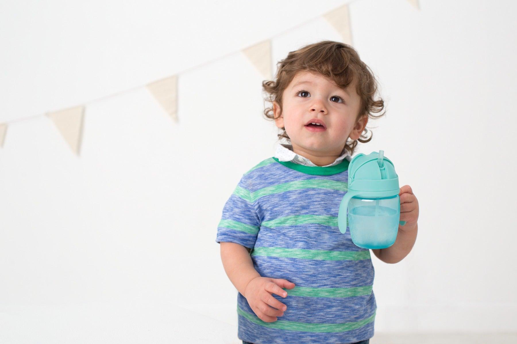Skip Hop Sip-To-Straw Cup Two Tone Teal - Cup & Sipper For Ages 1-3 Years