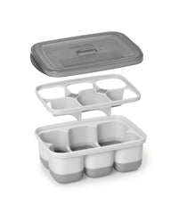 Skip Hop Easy-Prep Store And Starter Set Grey - Weaning Accessory For Ages 0-3 Years