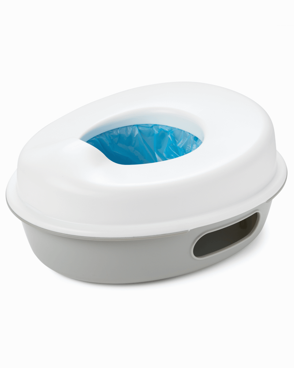 Skip Hop Go Time 3in1 Potty White & Grey - Potty Training For Ages 2-4 Years
