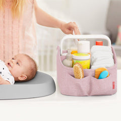 Skip Hop Light Up Diaper Caddy Pink - Diaper Changing Kits For Ages 0-2 Years