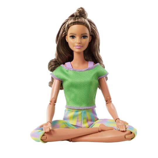 Barbie Made to Move Doll - Green Dye Pants for Kids Ages 4+ (GXF05) - FunCorp India