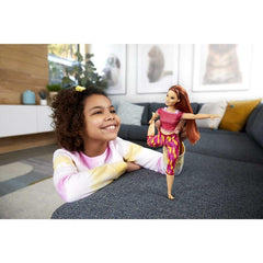 Barbie Made to Move Doll - Orange Dye Pants for Kids Ages 4+ (GXF07) - FunCorp India