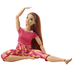 Barbie Made to Move Doll - Orange Dye Pants for Kids Ages 4+ (GXF07) - FunCorp India
