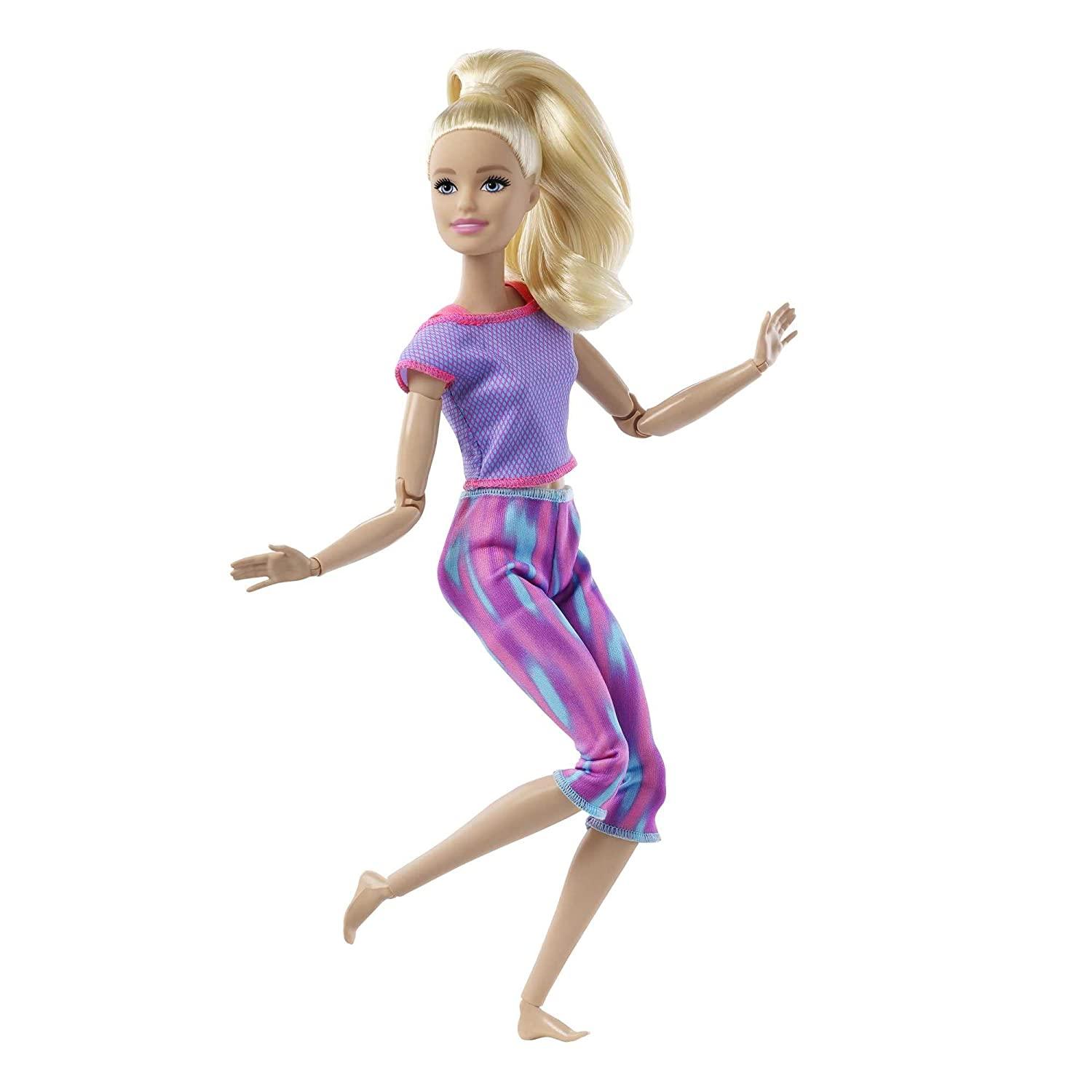 Barbie Made to Move Doll - Pink Dye Pants for Kids Ages 4+ (GXF04) - FunCorp India