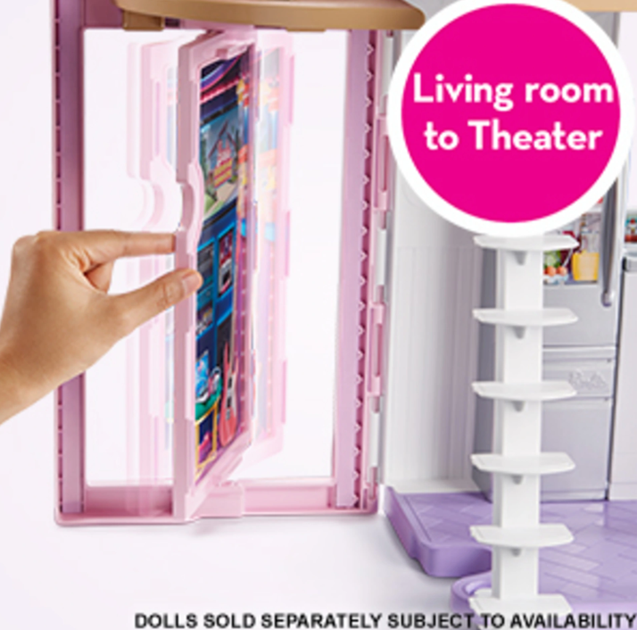 Barbie Malibu Doll House Playset - 2 Stories, 25 Accessories for Ages 3+