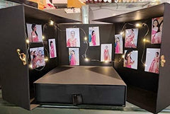 PartyCorp Card Board Surprise Cake Box with One Drawer Gift Box for DIY Customized Photo and Party Decoration - FunCorp India