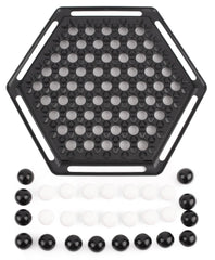 Funskool Abalone Strategical Hexagonal Board Game - Black And White - FunCorp India