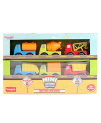 Funskool Giggles Mini Vehicle Construction Series Gift Pack of 6 for Ages 2+ - FunCorp India