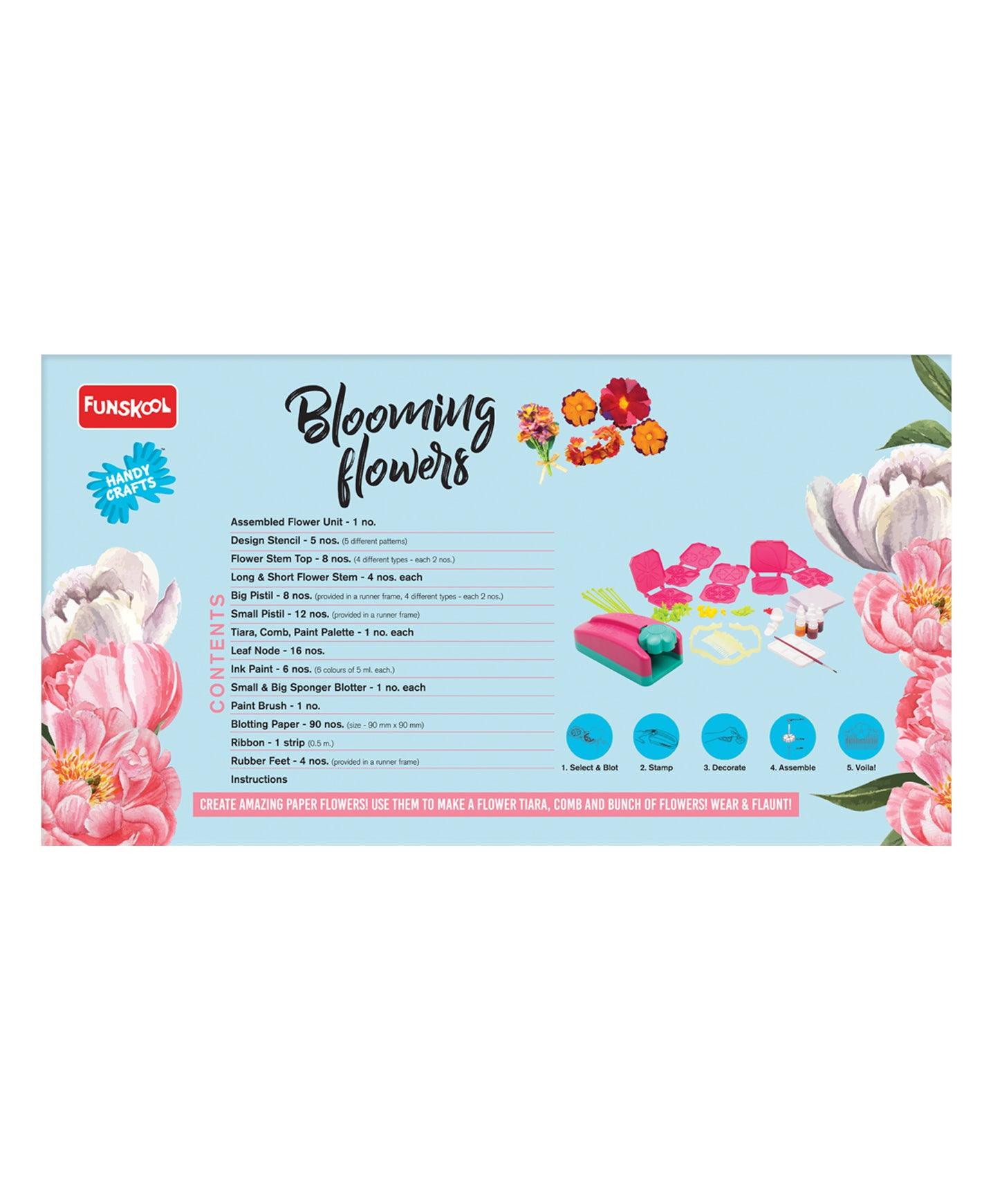 Funskool Handycrafts Blooming Flowers - Paper Flower Making kit for Ages 8+ - FunCorp India
