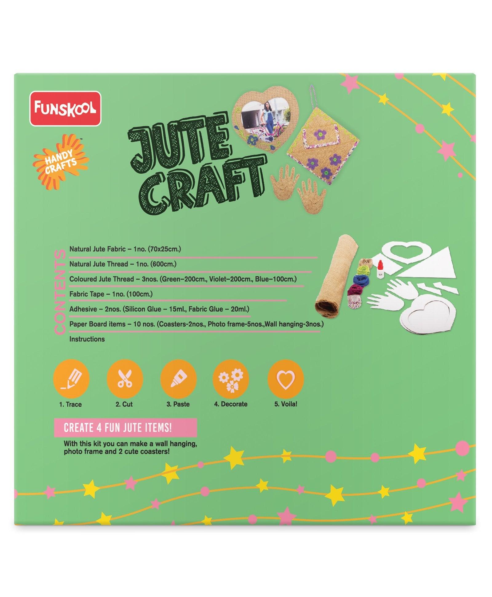 Funskool Handycrafts Jute Craft - DIY Wall Hanging Kit for Ages 5+ - FunCorp India