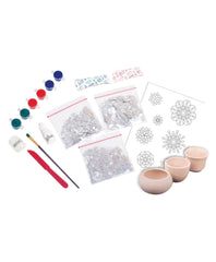 Funskool Handycrafts Mirror and Lippan Art - Pot Decorating kit for Ages 6+ - FunCorp India