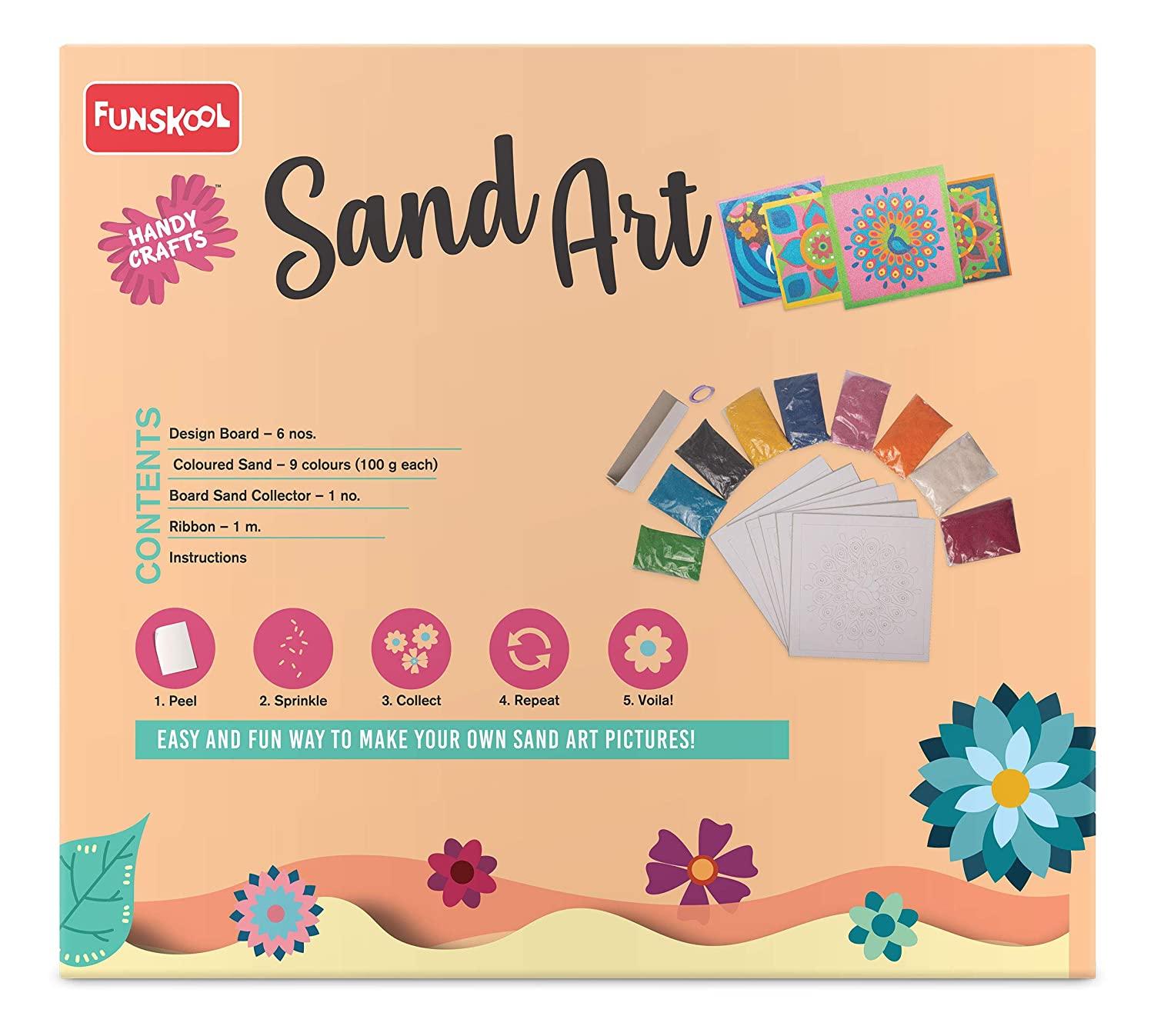 Funskool Handycrafts Sand Art - DIY Art & Craft Kits for Ages 5+ - FunCorp India