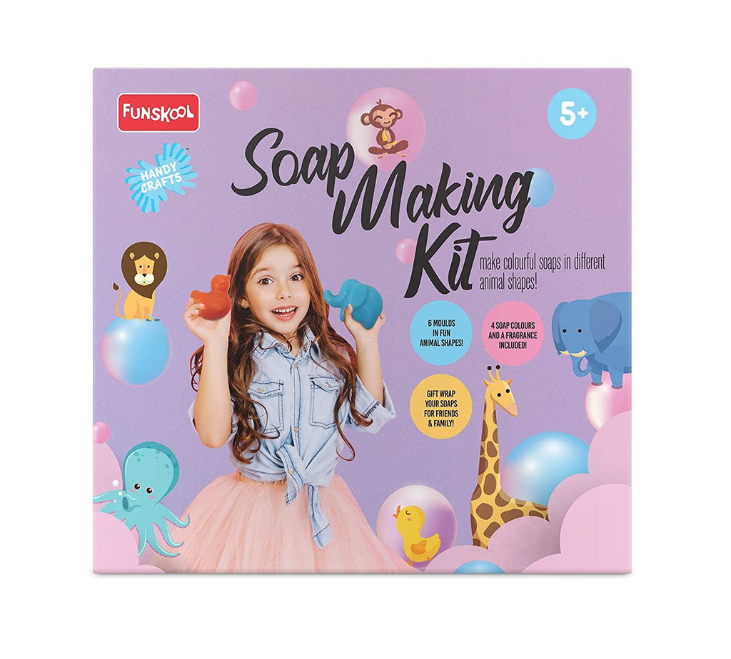 Funskool Handycrafts Soap Making Kit - 6 Different Soap Shapes Activity Kit for Ages 5+