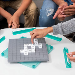 Funskool Upwords - Fun and Challenging Family Word Game with Stackable Letter Tiles for Ages 8+ - FunCorp India