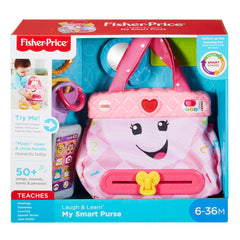 Fisher-Price Laugh & Learn My Smart Purse¬†- with Lights Music and Smart Stages Swtiches For Infant & Toddlers - Pink - FunCorp India