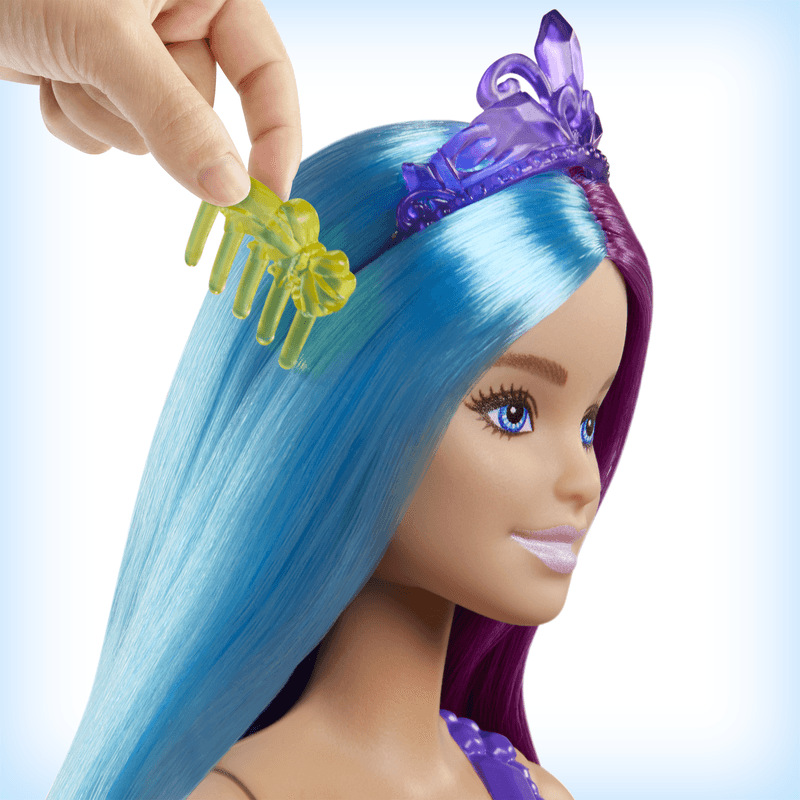 Barbie Dreamtopia Mermaid Doll with Extra-Long Two-Tone Fantasy Hair