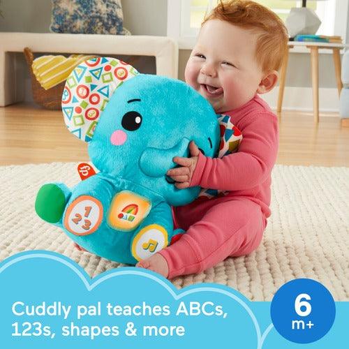 Fisher-Price Lights & Learning Elephant - Musical Plush Toy For Infant & Toddlers - FunCorp India