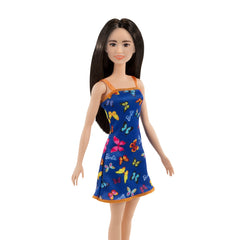 Barbie With Colorful Butterfly And Barbie Logo Print Dress & Strappy Heels - Blue - FunCorp India